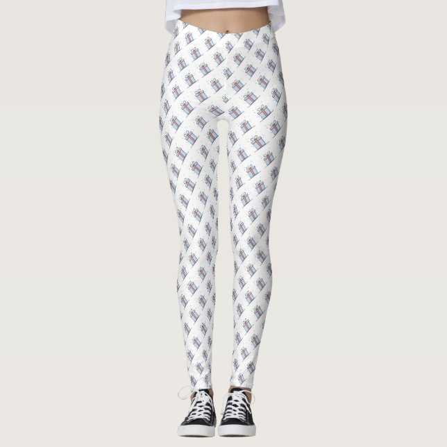 Leggings Cadeaux de Noël (Devant)
