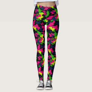 Leggings Cadeaux de Secret Santa à motif camouflage - Panta