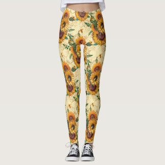 Leggings Cadeaux de tournesol | Tournée de tournesol entour