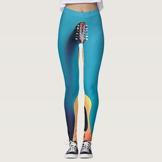 Leggings Cadeaux guitaristes (Devant)