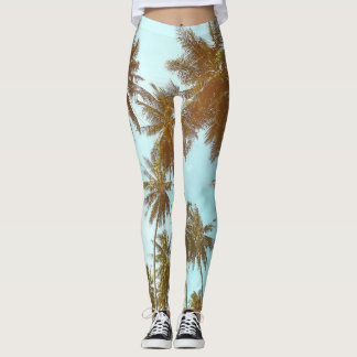 Leggings Cadre tropical : Palmiers Abstraits