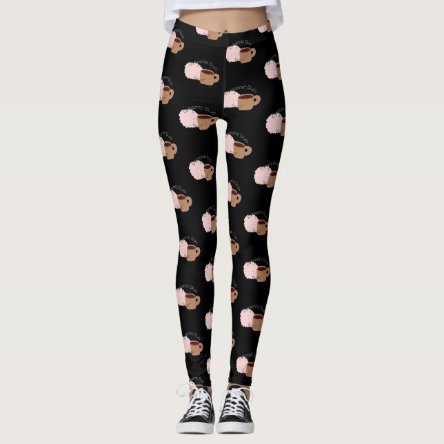 Leggings Café et Cerveau sont le Duo Dynamique ! (Devant)
