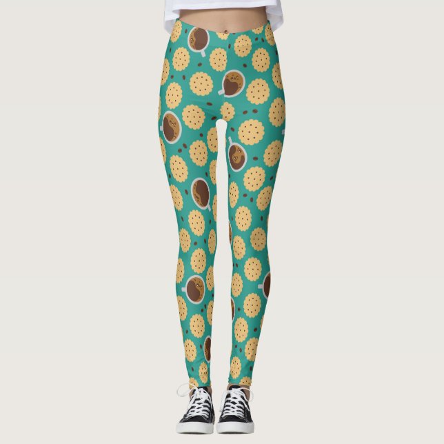 Leggings Café et cookies (Devant)