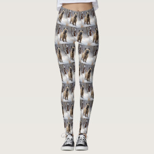 Leggings Cairn Terrier Qu'Il Neige Noël