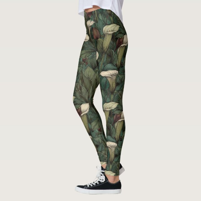 Leggings Calla Lilies Gras Accent Maternité Active (Gauche)