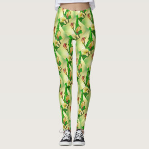 Leggings Calla Se Lie Contre Un Ombre Vert