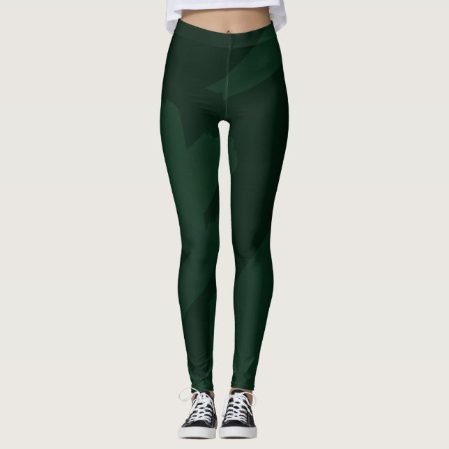 Leggings Caméléon vert mignon (Devant)