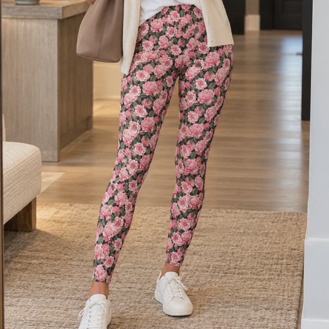 Leggings Camélia Rose Pâle (Créateur téléchargé)