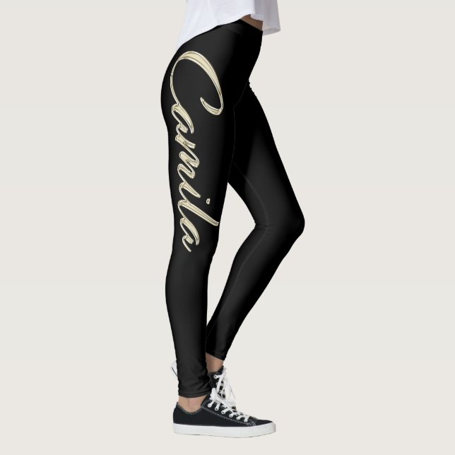 Leggings Camila white gold Handwriting (Droite)
