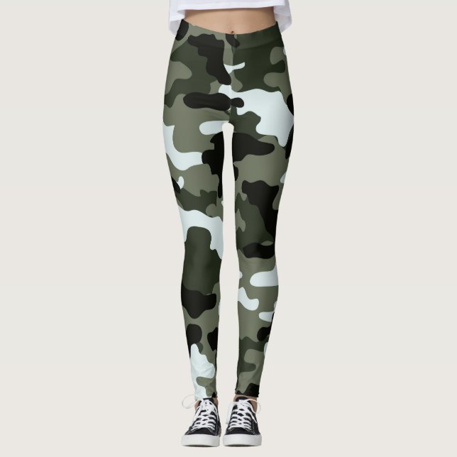 Leggings Camion vert militaire (Devant)