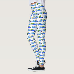 Leggings Camions de ramassage de Noël pour les remorques R