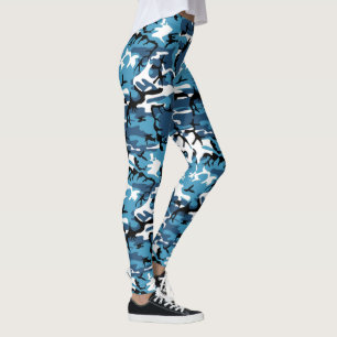 Leggings Camo bleu