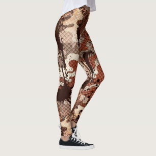 Leggings Camo de peau de serpent