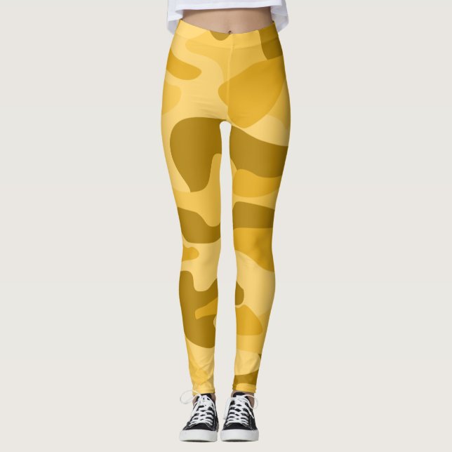 Leggings Camo Monocolore Maïs (Devant)
