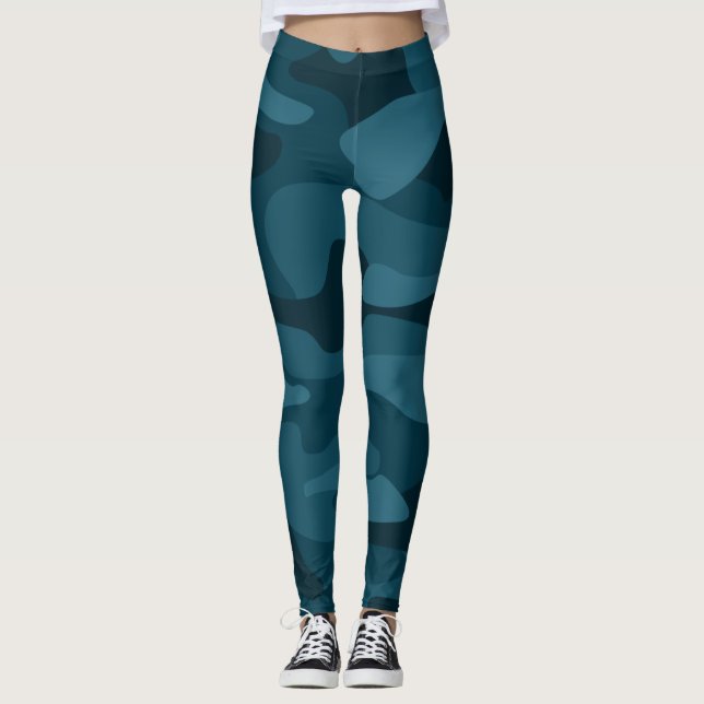 Leggings Camo Monocolore Vert Aigle (Devant)