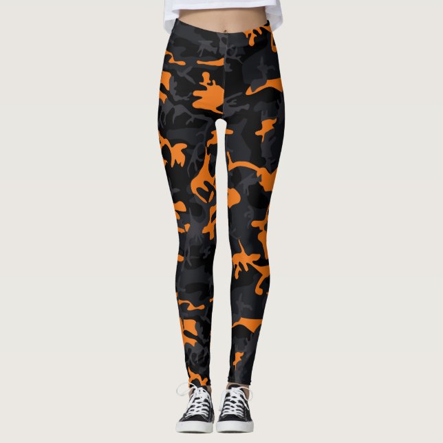Leggings Camo Orange Highlights (Devant)