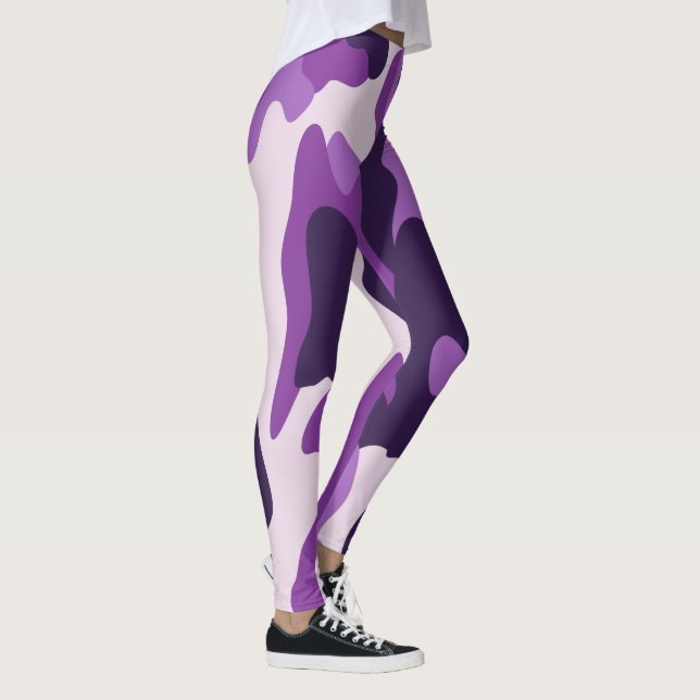 Leggings Camo violet PixDezines (Droite)