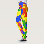 Leggings Camouflage arc-en-ciel<br><div class="desc">Cette conception a été créée par art numérique. Elle peut être personnalisée en cliquant sur le bouton personnaliser et en modifiant la couleur, en ajoutant un nom, des initiales ou vos mots préférés. Contactez-moi à l'adresse colorflowcreations@gmail.com si vous souhaitez que ce design soit disponible sur un autre produit. Achetez ma...</div>