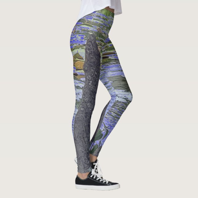 Leggings Camouflage bleu Regardez Pneumatophores (Droite)