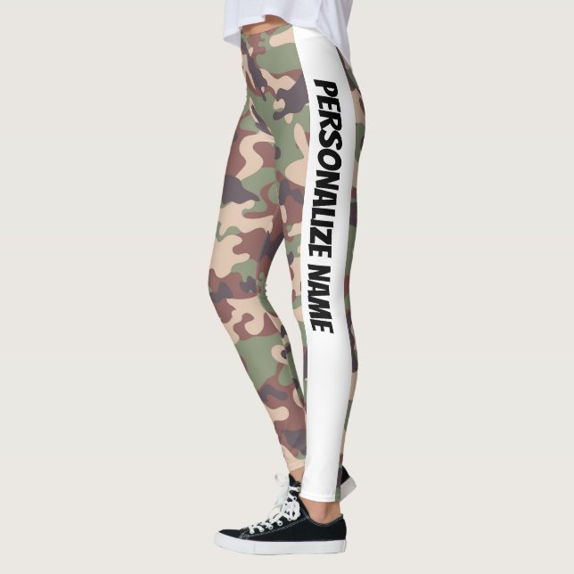 Leggings Camouflage Brown terrestre PERSONNALISER (Gauche)