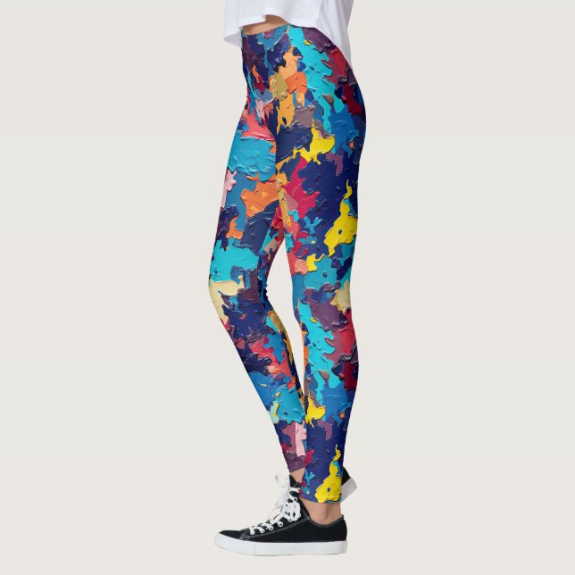 Leggings Camouflage chaotique - Amusants (Gauche)