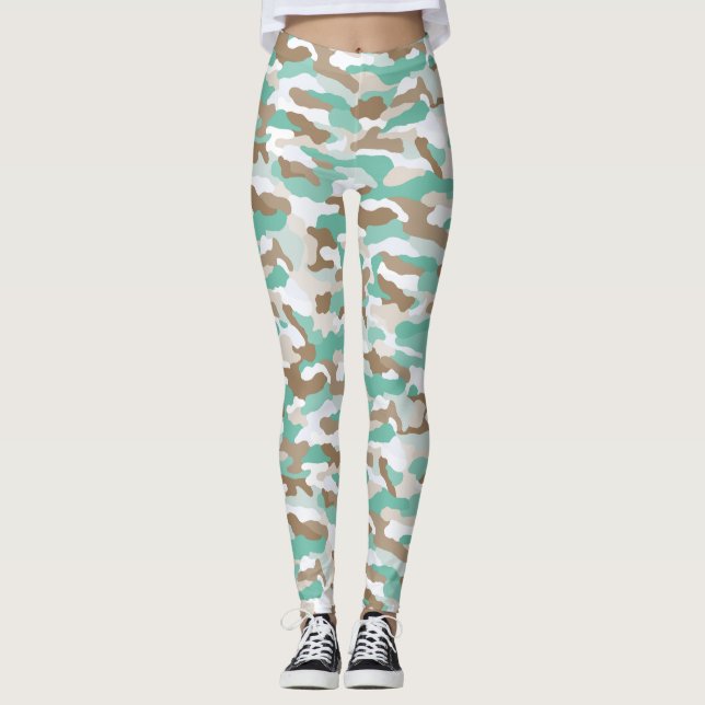 Leggings Camouflage côtier (Devant)