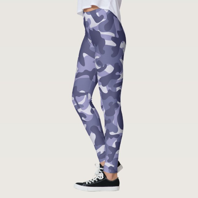 Leggings Camouflage de la marine violette (Gauche)