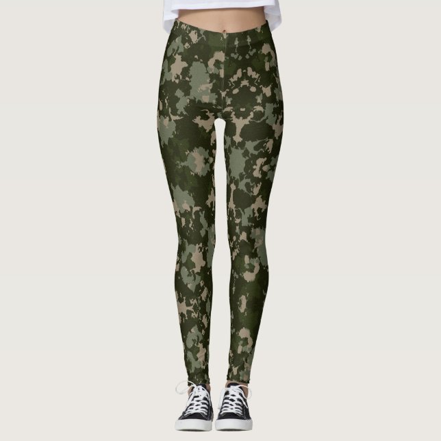 Leggings Camouflage Jah Armée (Devant)