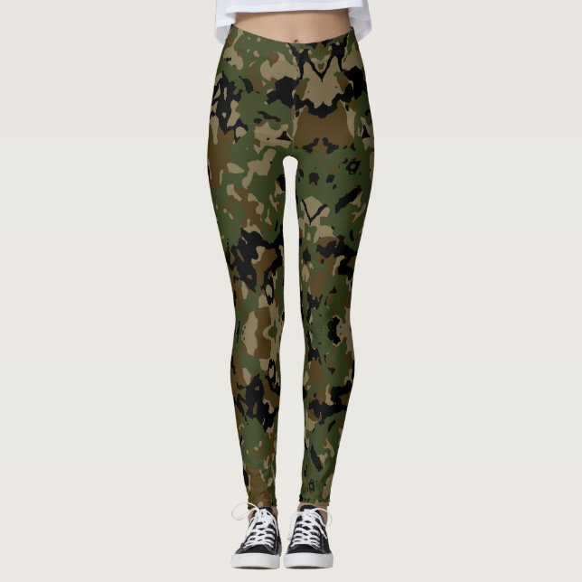 Leggings Camouflage Jah Armée (Devant)