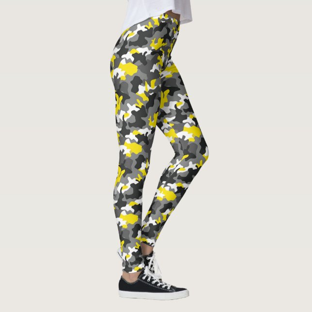 Leggings camouflage jaune  (Droite)