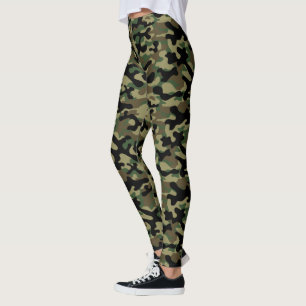 Leggings Camouflage Kaki de Bois 