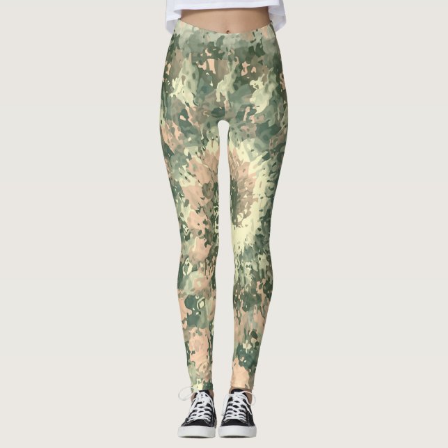 Leggings Camouflage militaire coloré (Devant)