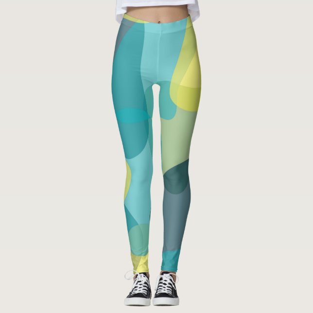 Leggings Camouflage, moderne, cool, tendance, géométrique u (Devant)