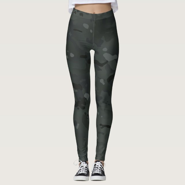 Leggings Camouflage noir I (Devant)