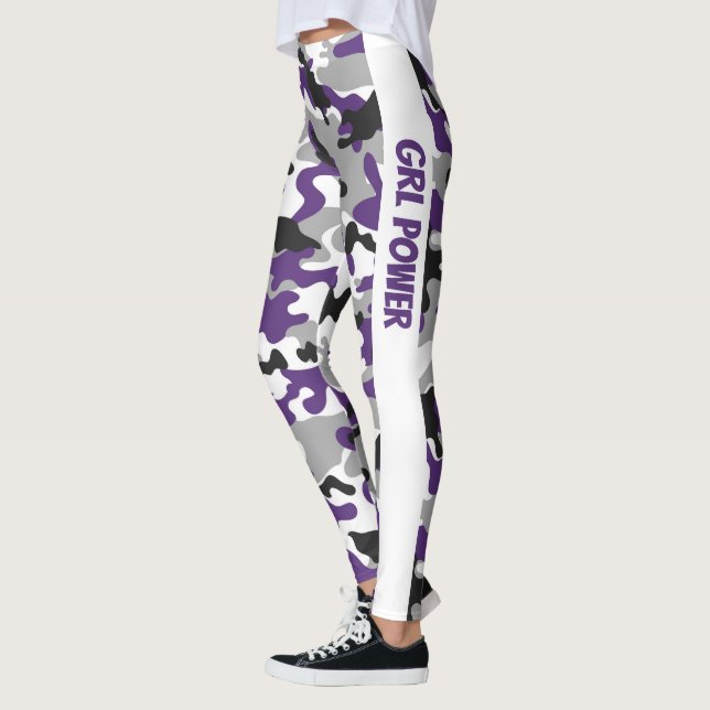 Leggings Camouflage Purple GRL Power (Gauche)