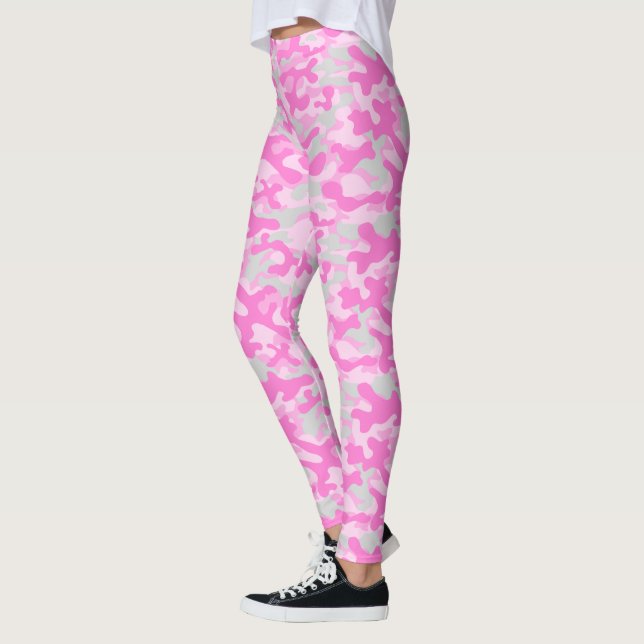 Leggings Camouflage rose  (Gauche)