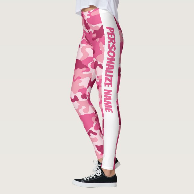 Leggings Camouflage rose PERSONNALISER (Gauche)