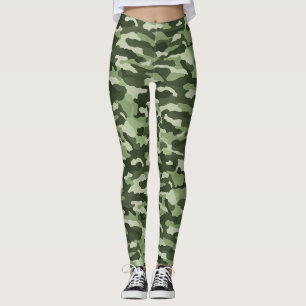 Leggings Camouflage vert forestier