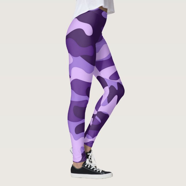 Leggings camouflage violet (Droite)