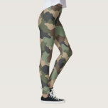 Leggings Camouflage Woodland Camo Militaire Kaki Tan Black<br><div class="desc">Pour les familles et les amis qui sont dans l'armée ou pour ceux qui aiment le camouflage,  ces leggings font le cadeau parfait.  Le motif de camo boisé présente les couleurs du kaki vert,  tan,  marron et noir. Conçu par l'artiste ©Susan Coffey.</div>