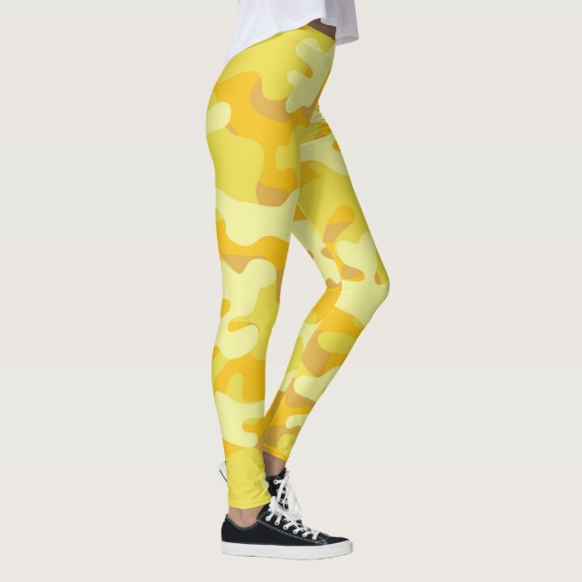 Leggings camouflages jaunes personnalisés (Droite)