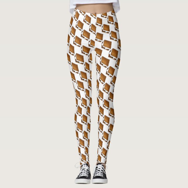 Leggings Camping S'mores Toasé Marshmallow S'more Camp (Devant)