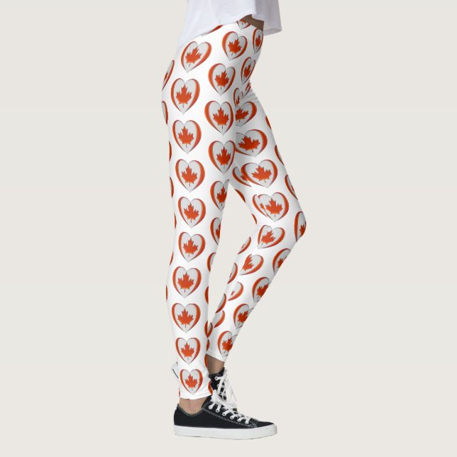 Leggings Canada Maple Leaf Heart n'est pas à vendre Fière (Droite)