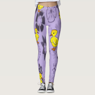Leggings canard à pattes