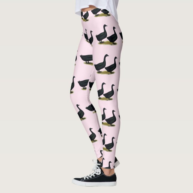Leggings Canards : Cayugas noirs (Gauche)