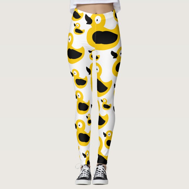 Leggings Canards jaunes mignons (Devant)