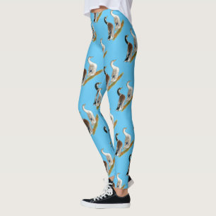 Leggings Canards : Joyeuse Argent