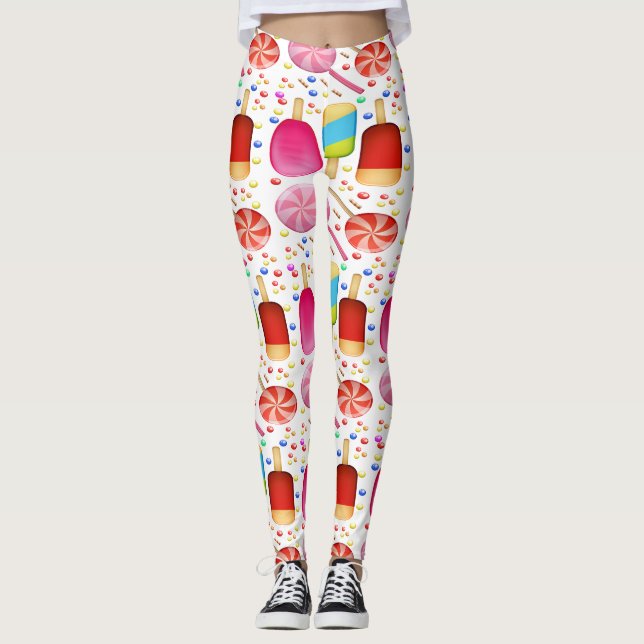 LEGGINGS CANDY SWEET MOTIF RAINBOUR (Devant)