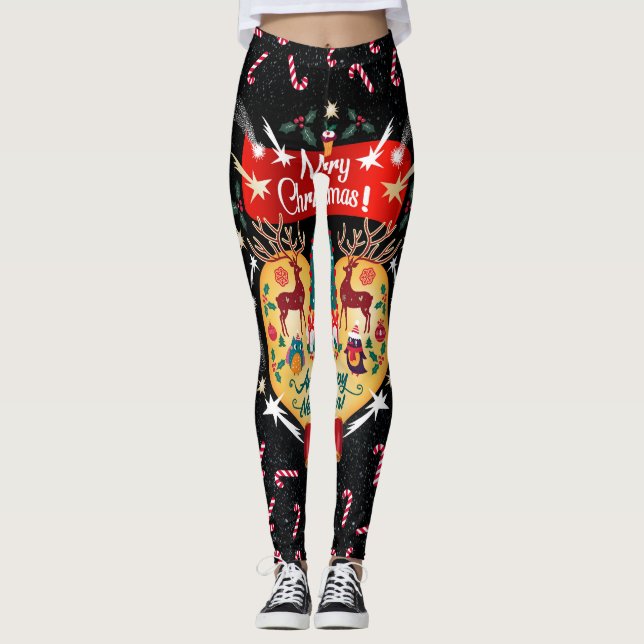 Leggings Canettes de Noël (Devant)
