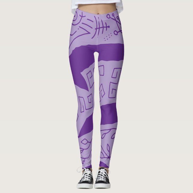 Leggings Canicule violette (Devant)